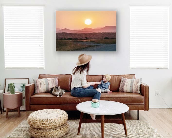 Mom Sitting With Baby On Couch